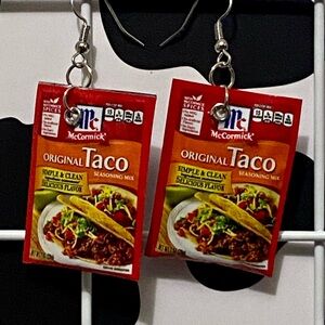 McCormick Taco Seasoning Earrings
